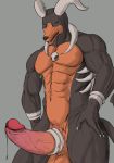  absurd_res accessory anthro anthrofied balls big_penis bodily_fluids canid canine cock_ring color_edit colored edit erection genital_fluids genitals hi_res horn houndoom humanoid_genitalia humanoid_penis jewelry male mammal muscular muscular_anthro muscular_male nintendo penis penis_accessory penis_jewelry pok&eacute;mon pok&eacute;mon_(species) precum solo standing vein video_games zex 