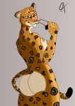  anthro felid female hi_res humanoid jagua jaguar mammal pantherine solo 