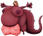  absurd_res alpha_channel bartok_the_magnificent bovid bovine breasts cattle dragon elek-tronikz female hi_res humanoid hybrid lipstick ludmilla_(bartok) makeup mammal obese obese_female obese_humanoid overweight overweight_female overweight_humanoid solo teats udders 
