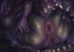  absurd_res anthro anus big_anus big_butt bodily_fluids breasts butt dimwitdog female genitals hand_on_butt hi_res huge_anus hyper hyper_anus kneeling looking_back monster multi_eye nipples pussy scp-682 scp_foundation sharp_teeth solo spread_butt spreading sweat teeth tongue 
