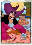  captain_hook disney peter_pan smee wendy_darling 