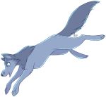  blue_eyes canid canine canis cartoon_saloon female feral fur grey_body grey_fur mammal naughtyawoo paws robyn_goodfellowe running signature simple_background solo white_background wolf wolfwalkers 