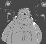  2020 anthro belly biped chisa_sa clothing cute_fangs kemono male mammal overweight overweight_anthro overweight_male shirt sketch solo topwear ursid 