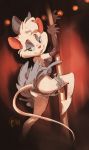 2014 anthro butt cheek_tuft clothed clothing disney edtropolis facial_tuft female fur head_tuft mammal miss_kitty_mouse mouse murid murine rodent signature solo the_great_mouse_detective tuft white_body white_fur 