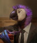  2020 anthro avian beak bird black_beak digital_media_(artwork) hi_res male nomax solo 