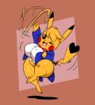  &lt;3_tail 2020 3_toes 5_fingers anthro bangs big_breasts bottomless bow_tie breasts cane cleft_tail clothed clothing cosplay_pikachu_(character) digital_media_(artwork) dipstick_ears dipstick_tail female fingers hi_res jacket joaoppereiraus kanna_(joaoppereiraus) looking_at_viewer multicolored_ears multicolored_tail nintendo one_eye_closed open_mouth open_smile pikachu pok&eacute;mon pok&eacute;mon_(species) shirt short_stack signature smile solo thick_thighs toes topwear video_games wink 