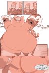  2020 aged_up ailurid anon anthro belly big_butt butt clothing comic disney female genitals human mammal mei_(turning_red) obese overweight pixar pussy red_panda shamenando shirt topwear turning_red 