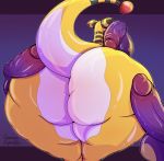  absurd_res ampharos bent_over big_butt butt disembodied_penis female genitals grumpy_feathers hi_res huge_butt hyper hyper_butt male male/female nintendo penis pok&eacute;mon pok&eacute;mon_(species) raised_tail thick_thighs video_games 