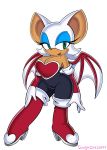  anthro breasts chiropteran cleavage clothed clothing female hi_res makeup mammal omegasunburst rouge_the_bat solo sonic_the_hedgehog_(series) 