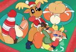  &lt;3 anal animal_crossing anthro anthro_on_anthro balls beau_(animal_crossing) big_balls big_butt big_penis black_sclera blue_sclera blush bodily_fluids bottomless brown_body brown_fur butt cervid christmas clothed clothing cum cum_in_ass cum_inside cum_while_penetrated cutaway eyes_closed fur genital_fluids genitals half-closed_eyes hi_res holidays hooves horn jingle_(animal_crossing) licking looking_pleasured male male/male mammal narrowed_eyes nintendo oral orange_body orange_fur orgasm_face penetration penile penis penis_lick psyredtails sex sweater thick_thighs tongue tongue_out topwear video_games 