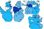  anthro avian bird blue&#039;s_clues blue_(blue&#039;s_clues) breasts butt canid canine canis conjoined domestic_dog duo mammal meme nickelodeon pilot129 tweetfur twitter 