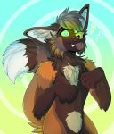  2020 ? anthro brown_body brown_fur citrinelle digital_media_(artwork) fur green_nose hi_res male solo 