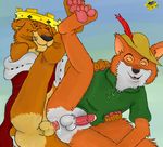  anal anthro canine disney duo feline fox gay lion male mammal penis prince_john robin_hood robin_hood_(disney) sex 