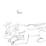  all_fours ambiguous_gender antlers aquestionableponyblog claws crouching digitigrade dragon drinking empty_eyes eyebrows feathered_wings feathers feral fur furred_dragon horn madrigal markings monochrome mouthless paws simple_background sketch solo white_background white_eyes wings 
