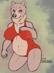  anna_the_werebear_(doggyburster) anthro clothing female mammal solo srcook swimwear ursid 