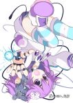  absurdres android dress highres joints mechanical_parts mechanization neptune_(neptune_series) neptune_(series) purple_dress purple_eyes purple_hair robonep robot robot_joints siroisa_4613 