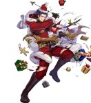  christmas clover_(artist) felix_(fire_emblem) fire_emblem fire_emblem_heroes fire_emblem_three_houses nintendo torn_clothes weapon 