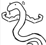  anonymous_artist male monochrome reptile scalie snake solo tongue tongue_out 