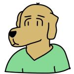  1:1 anthro bird_dog canid canine canis clothed clothing domestic_dog fur golden_retriever hunting_dog low_res male mammal retriever rodney_(cupnoodles) simple_background solo 