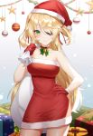  christmas dress eyepatch fischl_(genshin_impact) genshin_impact meoyo 