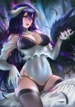  albedo_(overlord) bra horns nudtawut_thongmai overlord pantsu thighhighs wings 