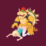  2020 anal anal_penetration anthro anthro_penetrating anthro_penetrating_human blonde_hair blue_eyes bowser breasts claws clothing crown duo ear_piercing ear_ring erection female female_on_anthro female_penetrated genitals hair hi_res horn human human_on_anthro human_penetrated interspecies koopa larger_male legwear looking_pleasured male male/female male_on_human male_penetrating male_penetrating_female mammal mario_bros nintendo open_mouth penetration penile penile_penetration penis piercing purple_horn_(artist) red_eyes red_hair rosalina_(mario) scalie sex shell simple_background size_difference smaller_female smaller_penetrated spikes super_mario_galaxy teeth video_games 