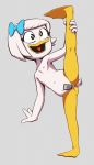  anatid anseriform anthro anus avian bird butt disney drockdraw duck ducktales ducktales_(2017) female flat_chested nude presenting presenting_hindquarters pussy_tape raised_leg solo tape webby_vanderquack young 