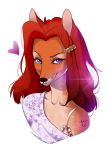  2016 alpha_channel anthro deerstail digital_media_(artwork) eyebrows eyelashes female hair red_hair solo 