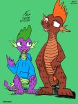  anthro dragon duo fer friendship_is_magic hasbro hi_res male male/male my_little_pony spike_(mlp) 