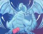  5:4 blue-eyes_white_dragon dragon electrikestorm feral genitals hi_res konami male penis solo yu-gi-oh 