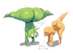  balls big_butt bodily_fluids butt curvy_figure duo exercise genitals girly handstand hi_res humanoid jay_(sqoon) male male/male nude panpan puwa sqoon sweat thick_thighs voluptuous wide_hips 