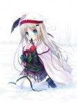  christmas key kud_wafter little_busters! na-ga noumi_kudryavka seifuku thighhighs 