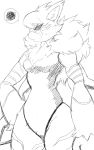  10:16 animal_humanoid annoyed anthro blush clothed clothing coloring_request digimon digimon_(species) embarrassed felid felid_humanoid feline feline_humanoid female hi_res humanoid looking_aside mammal mammal_humanoid meicrackmon monochrome sketch_page solo swimwear winick-lim 