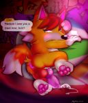  animal_crossing animal_genitalia animal_penis anthro anus balls blush bodily_fluids breath breathing butt canid canine canine_penis canis chief_(animal_crossing) cum cum_on_feet dripping erection fur genital_fluids genitals glistening glistening_eyes hair hi_res inside knot krystedez laying_on_pillow looking_at_viewer lying male mammal nintendo nude on_front orange_body orange_fur pawpads paws penis pinup pose precum saggy_balls slightly_chubby solo solo_focus tail_tuft tuft video_games wolf 