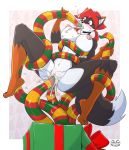  adult anthro breasts breeast canid canine christmas digital_color digital_media_(artwork) female fox gift gift_box holidays invalid_tag mammal oral penetration ribbons stogiegoatarts tentacles vaginal 