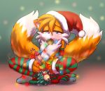  abdominal_bulge anal anal_beads anal_masturbation anal_penetration anthro balls bangs blue_eyes blush bodily_fluids canid canine christmas christmas_clothing christmas_decorations christmas_headwear christmas_lights christmas_tree clothing dipstick_tail erection fluffy fluffy_tail fox genital_fluids genitals hat headgear headwear hi_res holidays holly_(plant) humanoid_genitalia humanoid_penis krazyelf legwear lingerie looking_at_viewer male mammal masturbation miles_prower moan moaning_in_pleasure multi_tail multicolored_tail penetration penis plant precum precum_drip santa_hat sega sex_toy solo sonic_the_hedgehog_(series) stockings tree urethral urethral_penetration video_games 