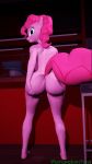  3d_(artwork) anthro butt chair digital_media_(artwork) female friendship_is_magic furniture genitals hand_on_butt happy hasbro hi_res looking_at_viewer marianokun my_little_pony pinkie_pie_(mlp) pussy smile solo source_filmmaker 