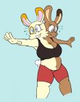  anthro breasts cleavage clothed clothing conjoined duo female hi_res lagomorph leporid mammal rabbit skewedl0gic slightly_chubby 