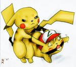  ash_ketchum ashchu pikachu pokemon xeaneaux 