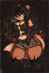  anthro breasts canid canine cigarette cleavage clothed clothing female fishnet fishnet_legwear fox furgonomics goth hi_res hoodie legwear mammal smoking solo thick_thighs topwear wide_hips zombieray10 