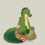  1:1 absurd_res alligator alligatorid belly bodily_fluids cedar crocodilian diaper fatfur feces genital_fluids grumpycoony hi_res male messing messy organs peeing pooping reptile scalie slightly_chubby soiling solo stomach urine watersports 