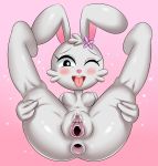  anus blush breasts female fur gaping gaping_anus gaping_pussy genitals hi_res huitu_c lagomorph leporid mammal pussy rabbit white_body white_fur 