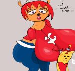  annoyed anthro big_breasts big_butt bovid breasts butt caprine clothed clothing duo english_text female fur grey_background hair hi_res horn huge_breasts huge_butt lammy_lamb ma-san mammal mouse murid murine nipple_outline open_mouth parappa_the_rapper purple_eyes red_hair rodent sheep simple_background sony_corporation sony_interactive_entertainment standing teeth text thick_thighs tongue um_jammer_lammy video_games wide_hips winrir 