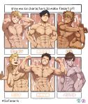  6+boys abs akitaru_oubi animal_ears arms_behind_back arms_behind_head bara belial_(granblue_fantasy) black_hair blonde_hair blue_eyes body_hair boku_no_hero_academia brown_hair completely_nude crossover dark_blue_hair en&#039;en_no_shouboutai excessive_cum facial_hair flexing granblue_fantasy green_eyes highres iida_tenya inunekostudio jaguar_boy jaguar_ears jaguar_tail light_brown_hair looking_at_viewer male_focus male_pubic_hair multiple_boys multiple_crossover muscular muscular_male navel navel_hair nipples nude pectorals penis pose pubic_hair red_eyes rimless_eyewear rom_(show_by_rock!!) scar_on_arm short_hair show_by_rock!! six_fanarts_challenge smile smirk spiked_hair strech stretch tail togata_mirio undercut upper_body vane_(granblue_fantasy) veins 