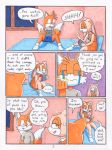  2020 aged_up anthro bed bedroom biped canid canine clothed clothing comic controller cream_the_rabbit dialogue dress duo english_text female fingers fox fur furniture game_controller hair hi_res humor lagomorph leporid loshon male mammal marker_(artwork) miles_prower nintendo nintendo_switch rabbit smile sonic_the_hedgehog_(series) speech_bubble text topwear traditional_media_(artwork) video_games window 