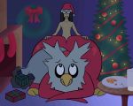 5:4 ambiguous_gender animated avian bird butt_jiggle christmas delibird duo from_behind_position genitals holidays hot_dogging human interspecies larger_ambiguous male male/ambiguous mammal nintendo overweight penguin penile penis pok&eacute;mon pok&eacute;mon_(species) pok&eacute;philia sex short_playtime size_difference smaller_human smaller_male smile smirk thrusting video_games wide_hips zyfoh 