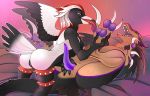  14:9 anthro artamid aseysh australian_magpie avali avian bird black_body black_feathers claws cloacal_penis cracticinae cynthia_(ripper253) dipstick_beak domination duo feathers female female_domination feral foot_fetish genitals hi_res jiroku legband male male/female oscine passerine penis purple_penis pussy spiked_legband spikes white_body white_feathers 