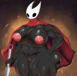  areola big_breasts breasts female genitals goldcrustedchicken hollow_knight hornet_(hollow_knight) huge_breasts muscular muscular_female nipples not_furry pussy team_cherry video_games 