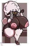  absurd_res afro anthro big_breasts bovid breasts caprine female genitals gesture hi_res huge_breasts humanoid_genitalia humanoid_pussy hyper hyper_breasts kingretrokirby mammal nintendo nude plantigrade pok&eacute;mon pok&eacute;mon_(species) pussy sheep smile solo thick_thighs video_games waving wooloo 