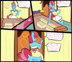  absurd_res anthro anthrofied big_breasts big_butt breasts butt clothed clothing comic dialogue equid equine female friendship_is_magic hasbro hi_res mammal mature_anthro mature_female mrs._cake_(mlp) my_little_pony nailstrabbit panties underwear 
